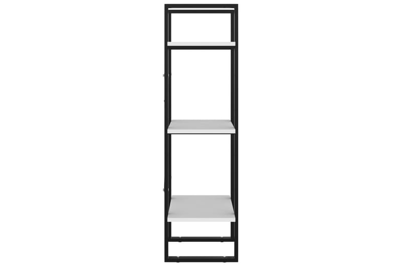 bogreol med 3 hylder 40x30x105 cm spånplade hvid - Grå - Opbevaring - Hylder & Reoler - Bogreol