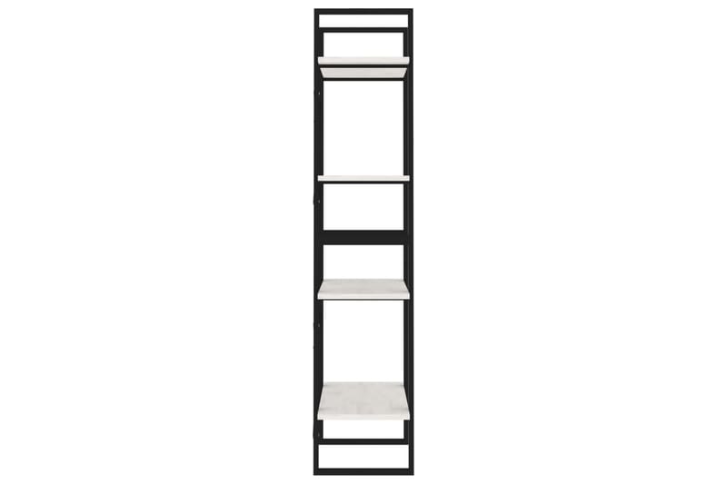 bogreol med 4 hylder 60x30x140 cm massivt fyrretræ hvid - Hvid - Opbevaring - Hylder & Reoler - Bogreol