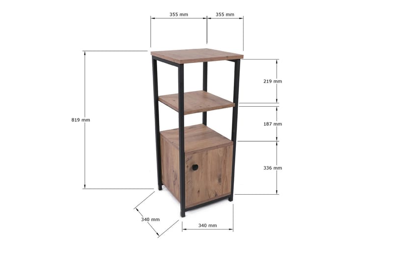 Cavuria Reol 36x36 cm 3 Hylder - Opbevaring - Hylder & Reoler - Bogreol