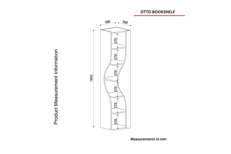 Gausberto reol 39x39 cm - Opbevaring - Hylder & Reoler - Bogreol