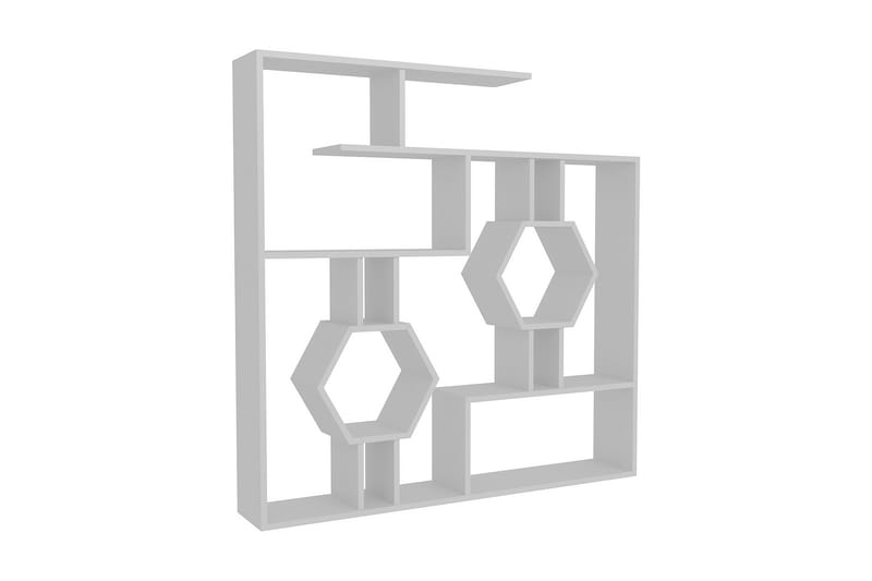 Højde bogreol 134 cm - Hvid - Opbevaring - Hylder & Reoler - Bogreol