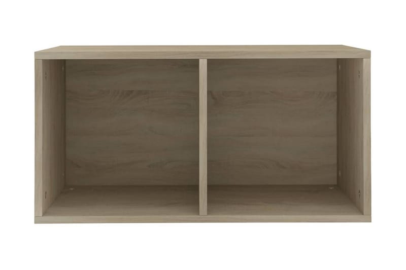 LP-opbevaringsboks 71 x 34 x 36 cm spånplade sonoma-eg - Opbevaring - Hylder & Reoler - Bogreol