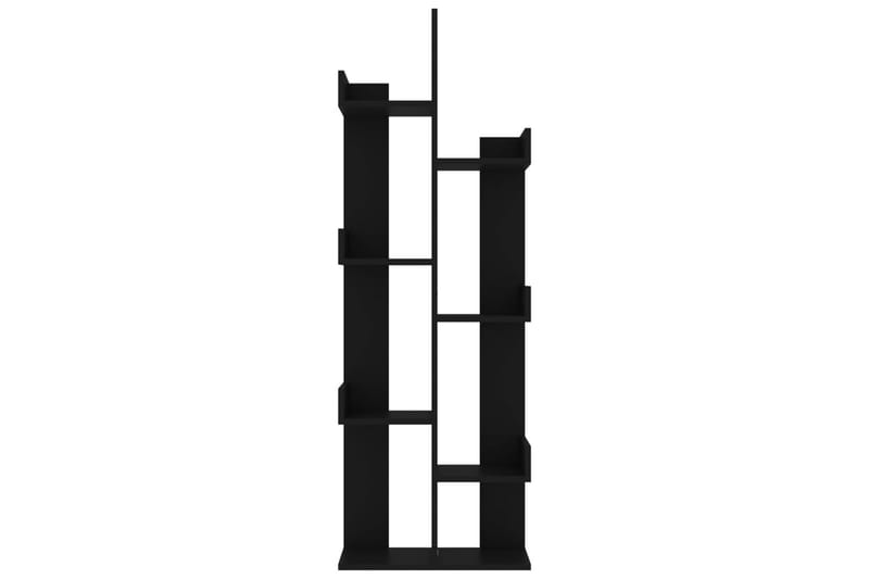 bogskab 48x25,5x140 cm spånplade sort - Sort - Opbevaring - Hylder & Reoler - Bogreol