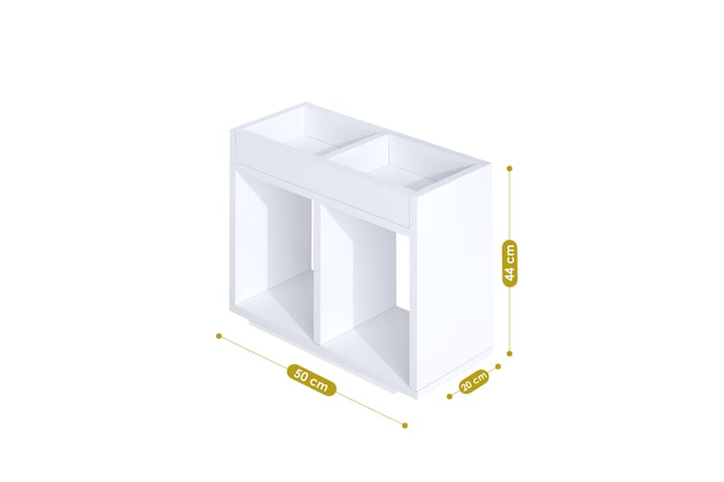 Haim Bokhylla 50 cm - Hvid - Opbevaring - Hylder & Reoler - Bogreol