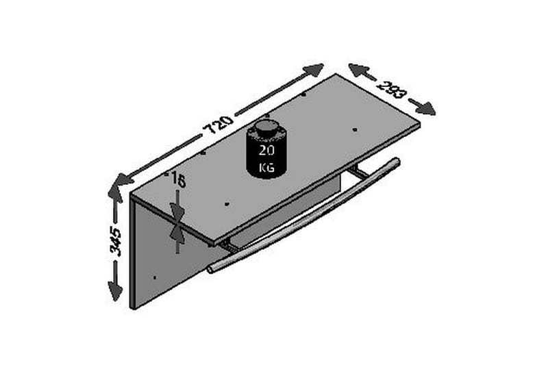 Spot Hattehylde 72 cm - Lys Eg - Opbevaring - Hylder & Reoler - Hattehylde