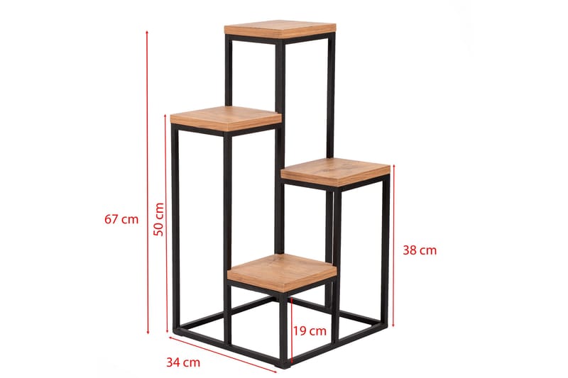 Hansel Lagerhylde 34x39 cm - Brun/Sort - Opbevaring - Hylder & Reoler - Opbevaringshylde - Lagerhykde