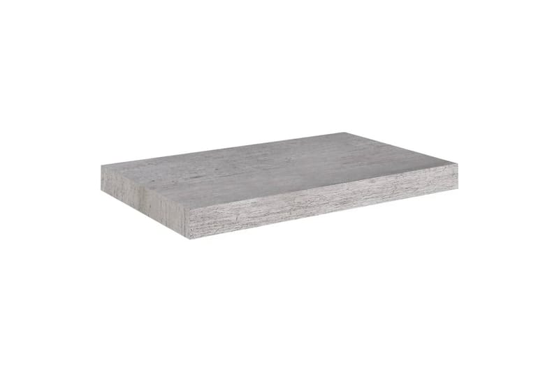 svævehylder 4 stk. 50x23,5x3,8 cm MDF betongrå - Grå - Opbevaring - Hylder & Reoler - Væghylde & vægreol