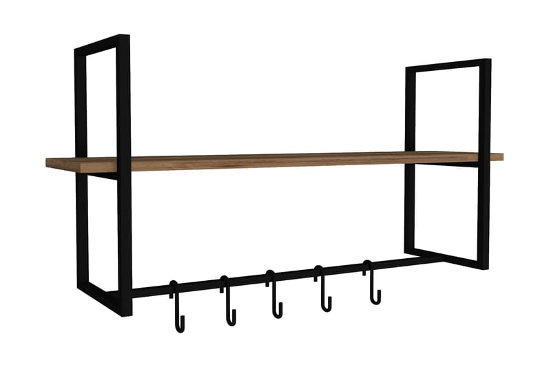 Cadage Hylde 69x19 cm 2 Hylder - Brun - Opbevaring - Hylder & Reoler - Væghylde & vægreol