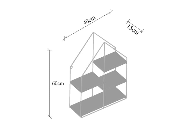 Catesbaei Hylde 60x15 cm 4 Hylder - Opbevaring - Hylder & Reoler - Væghylde & vægreol