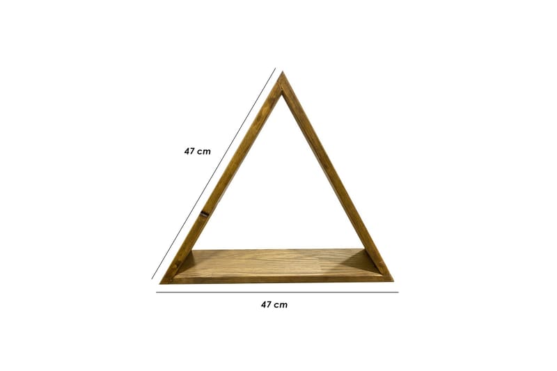 Desgrar Væghylde 47x40 cm - Brun - Opbevaring - Hylder & Reoler - Væghylde & vægreol