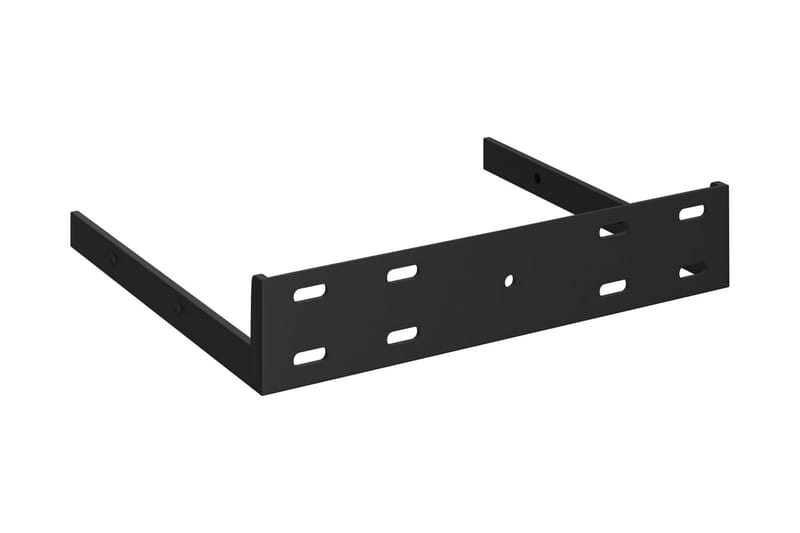 svævehylder 2 stk. 23x23,5x3,8 cm MDF sort højglans - Sort - Opbevaring - Hylder & Reoler - Væghylde & vægreol