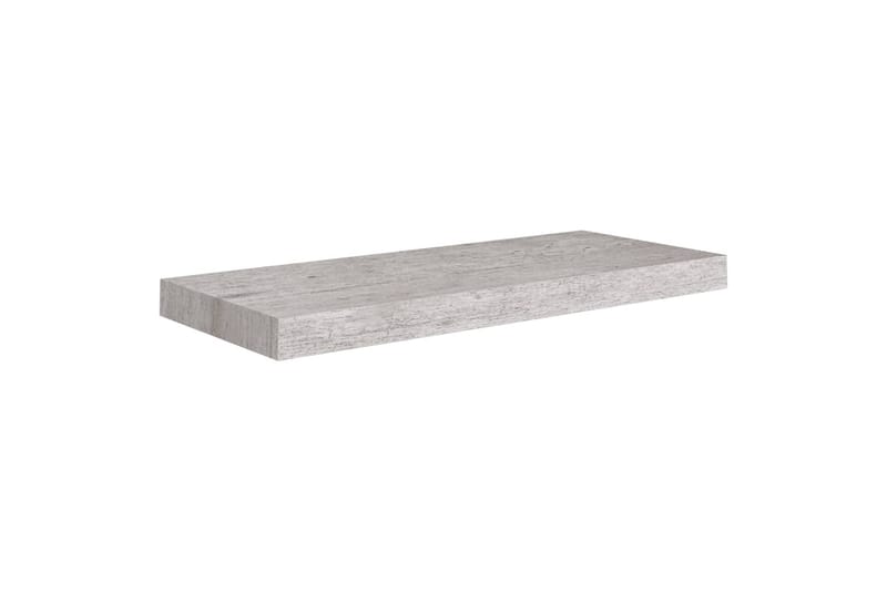 svævehylder 2 stk. 60x23,5x3,8 cm MDF betongrå - Grå - Opbevaring - Hylder & Reoler - Væghylde & vægreol