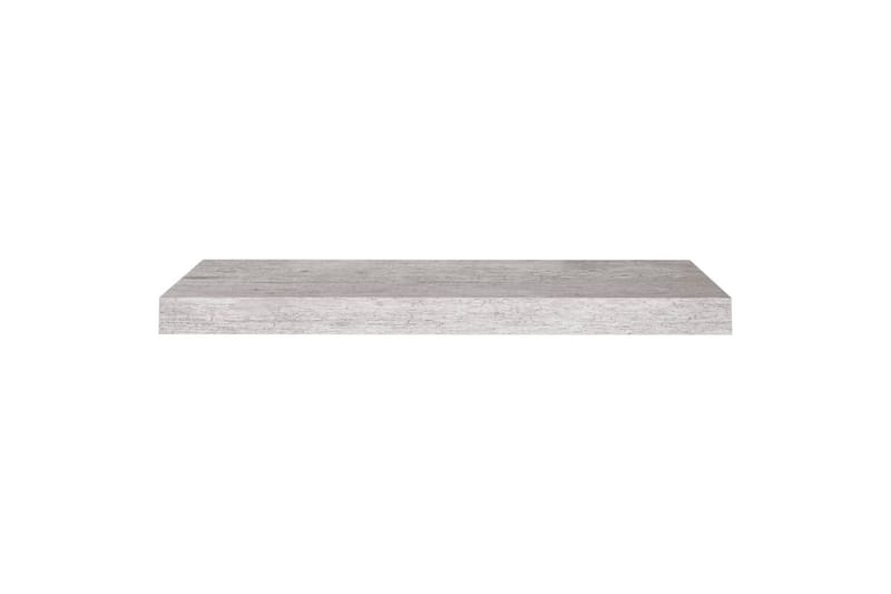 svævehylder 2 stk. 60x23,5x3,8 cm MDF betongrå - Grå - Opbevaring - Hylder & Reoler - Væghylde & vægreol