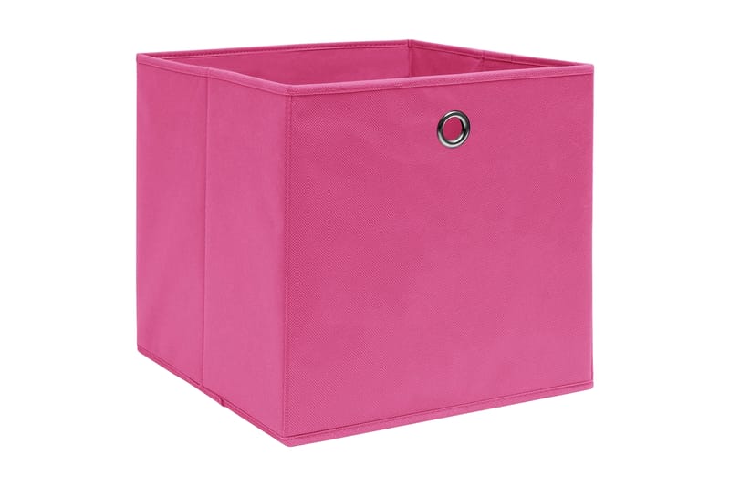 Opbevaringskasser 4 Stk. 32x32x32 Stof Pink - Opbevaring - Opbevaring til småting - Kurve & kasser