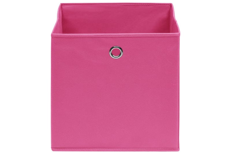 Opbevaringskasser 4 Stk. 32x32x32 Stof Pink - Opbevaring - Opbevaring til småting - Kurve & kasser