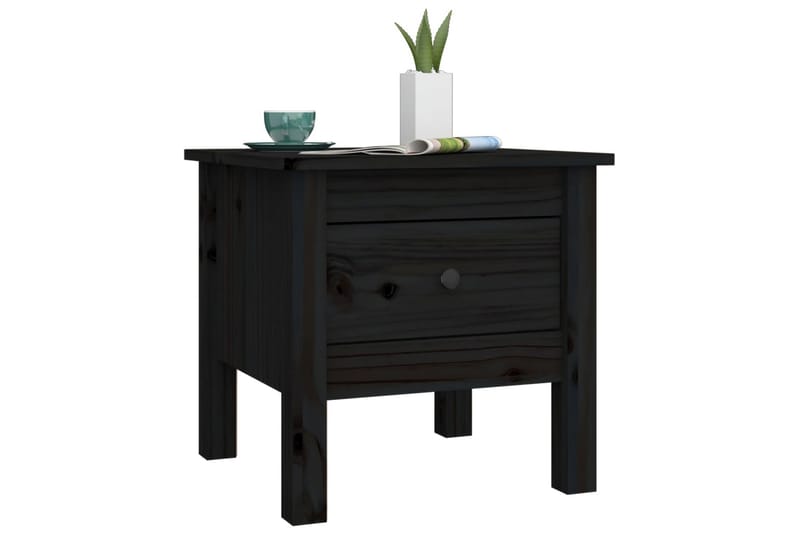 beBasic sidebord 40x40x39 cm massivt fyrretræ sort - Sort - Opbevaring - Opbevaringsmøbler - Skænke & sideboards