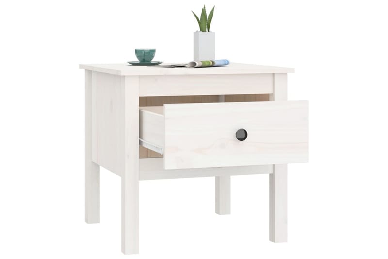 beBasic sidebord 50x50x49 cm massivt fyrretræ hvid - Hvid - Opbevaring - Opbevaringsmøbler - Skænke & sideboards