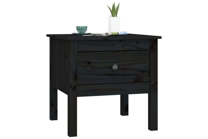 beBasic sidebord 50x50x49 cm massivt fyrretræ sort - Sort - Opbevaring - Opbevaringsmøbler - Skænke & sideboards