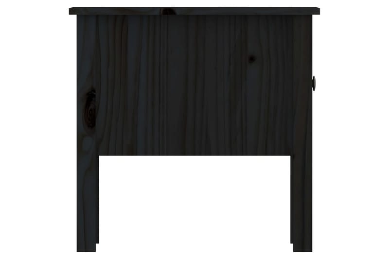 beBasic sidebord 50x50x49 cm massivt fyrretræ sort - Sort - Opbevaring - Opbevaringsmøbler - Skænke & sideboards