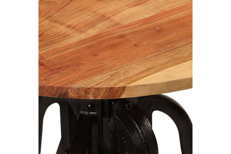 beBasic sidebord 60x(42-62) cm massivt akacietræ og støbejern - Brun - Opbevaring - Opbevaringsmøbler - Skænke & sideboards