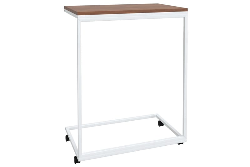 beBasic sidebord med hjul 55x35x70 cm konstrueret træ hvid - Hvid - Opbevaring - Opbevaringsmøbler - Skænke & sideboards