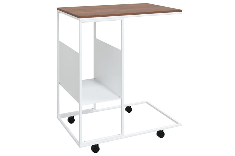 beBasic sidebord med hjul 55x36x63,5 cm konstrueret træ hvid - Hvid - Opbevaring - Opbevaringsmøbler - Skænke & sideboards