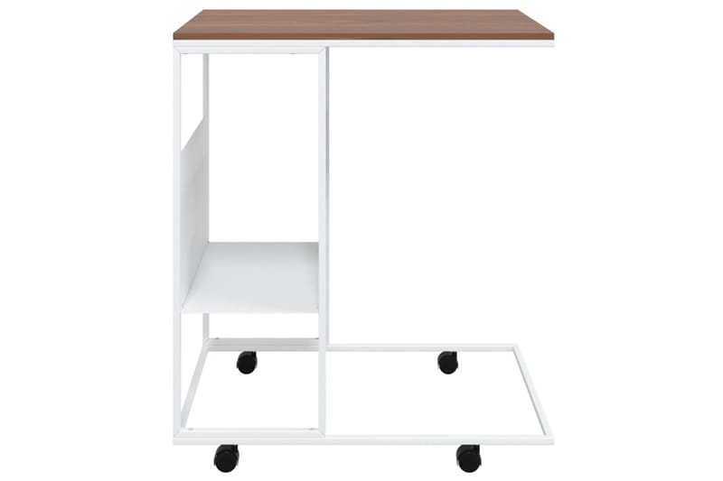 beBasic sidebord med hjul 55x36x63,5 cm konstrueret træ hvid - Hvid - Opbevaring - Opbevaringsmøbler - Skænke & sideboards