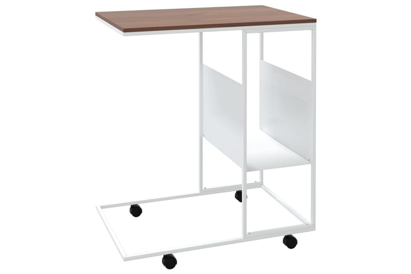 beBasic sidebord med hjul 55x36x63,5 cm konstrueret træ hvid - Hvid - Opbevaring - Opbevaringsmøbler - Skænke & sideboards