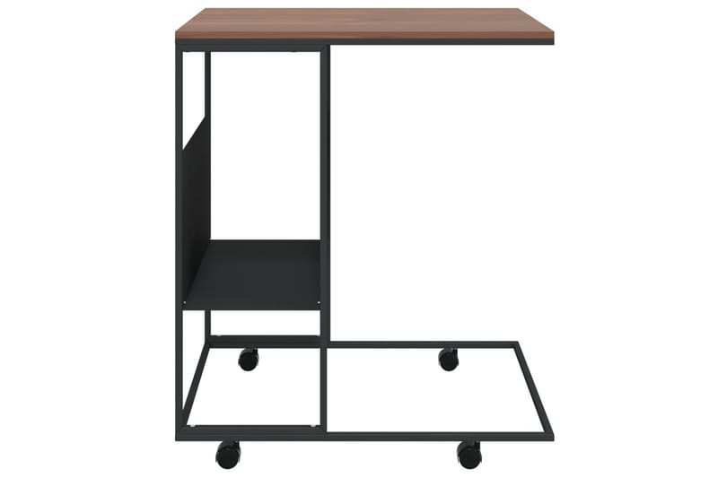 beBasic sidebord med hjul 55x36x63,5 cm konstrueret træ sort - Sort - Opbevaring - Opbevaringsmøbler - Skænke & sideboards