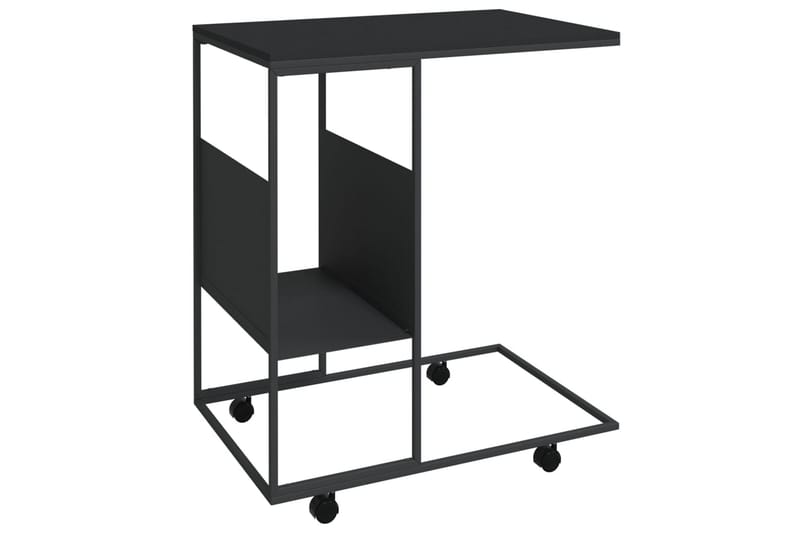 beBasic sidebord med hjul 55x36x63,5 cm konstrueret træ sort - Sort - Opbevaring - Opbevaringsmøbler - Skænke & sideboards