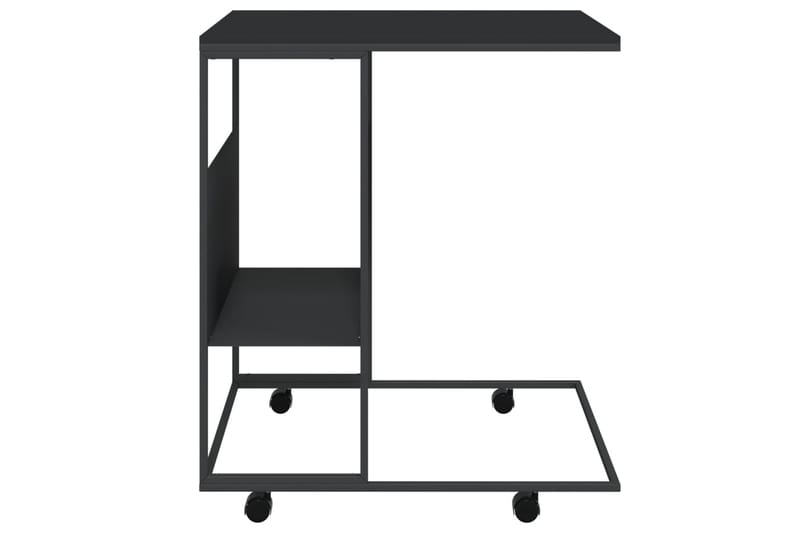 beBasic sidebord med hjul 55x36x63,5 cm konstrueret træ sort - Sort - Opbevaring - Opbevaringsmøbler - Skænke & sideboards