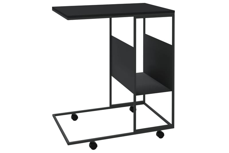 beBasic sidebord med hjul 55x36x63,5 cm konstrueret træ sort - Sort - Opbevaring - Opbevaringsmøbler - Skænke & sideboards