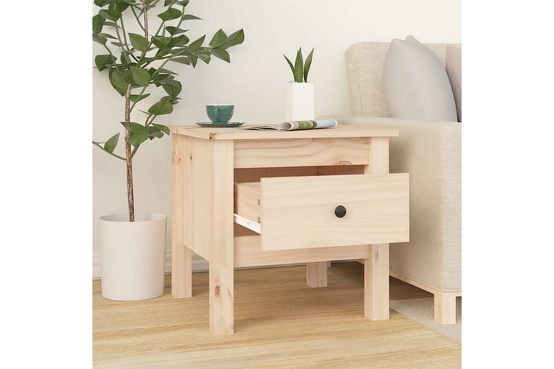 beBasic sideborde 2 stk. 40x40x39 cm massivt fyrretræ - Brun - Opbevaring - Opbevaringsmøbler - Skænke & sideboards