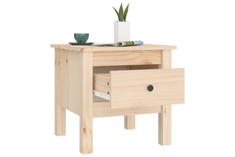 beBasic sideborde 2 stk. 40x40x39 cm massivt fyrretræ - Brun - Opbevaring - Opbevaringsmøbler - Skænke & sideboards