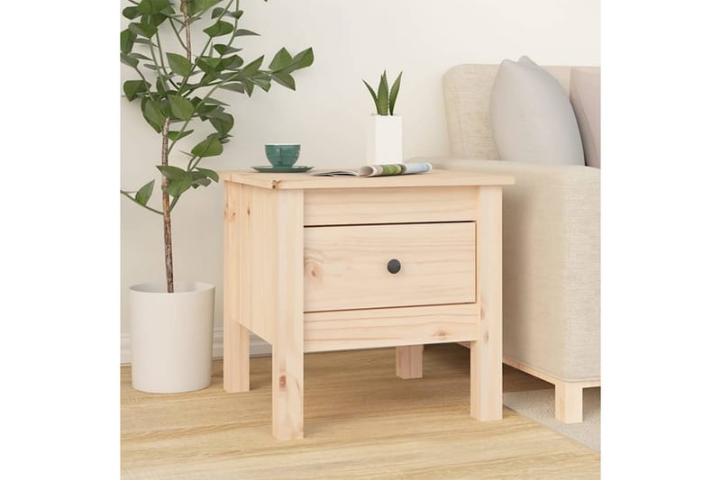 beBasic sideborde 2 stk. 40x40x39 cm massivt fyrretræ - Brun - Opbevaring - Opbevaringsmøbler - Skænke & sideboards