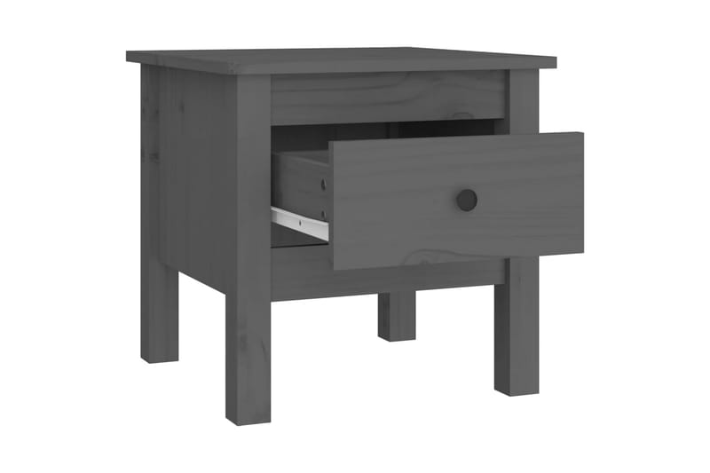 beBasic sideborde 2 stk. 40x40x39 cm massivt fyrretræ grå - GrÃ¥ - Opbevaring - Opbevaringsmøbler - Skænke & sideboards