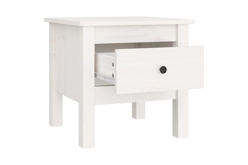 beBasic sideborde 2 stk. 40x40x39 cm massivt fyrretræ hvid - Hvid - Opbevaring - Opbevaringsmøbler - Skænke & sideboards