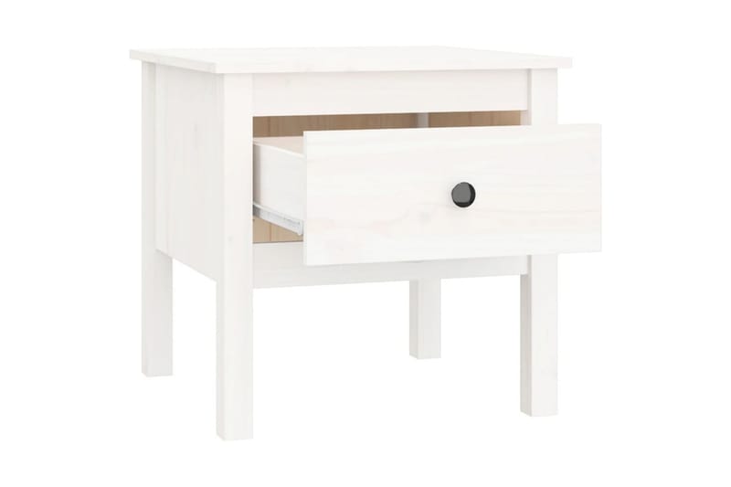 beBasic sideborde 2 stk. 50x50x49 cm massivt fyrretræ hvid - Hvid - Opbevaring - Opbevaringsmøbler - Skænke & sideboards