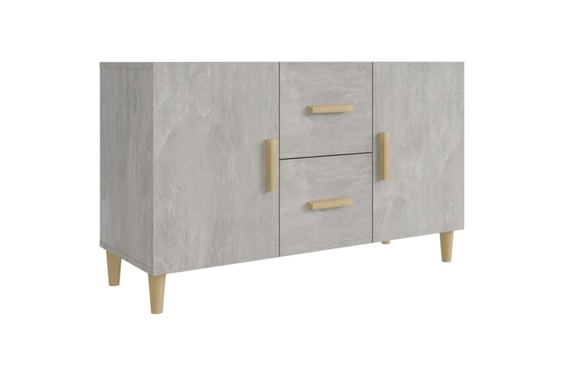 beBasic skænk 100x36x60 cm konstrueret træ betongrå - GrÃ¥ - Opbevaring - Opbevaringsmøbler - Skænke & sideboards