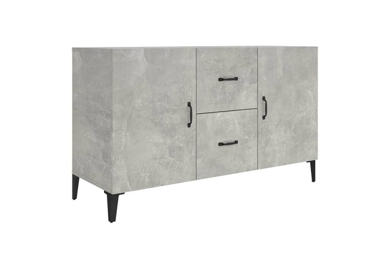 beBasic skænk 100x36x60 cm konstrueret træ betongrå - GrÃ¥ - Opbevaring - Opbevaringsmøbler - Skænke & sideboards