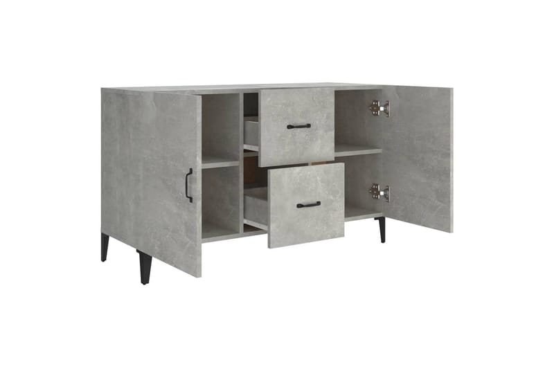 beBasic skænk 100x36x60 cm konstrueret træ betongrå - GrÃ¥ - Opbevaring - Opbevaringsmøbler - Skænke & sideboards