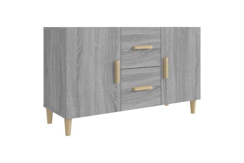 beBasic skænk 100x36x60 cm konstrueret træ grå sonoma-eg - GrÃ¥ - Opbevaring - Opbevaringsmøbler - Skænke & sideboards