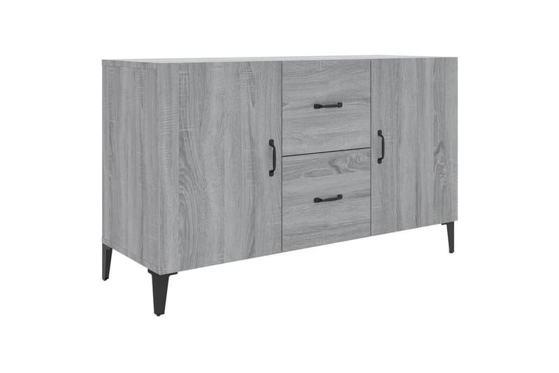 beBasic skænk 100x36x60 cm konstrueret træ grå sonoma-eg - GrÃ¥ - Opbevaring - Opbevaringsmøbler - Skænke & sideboards