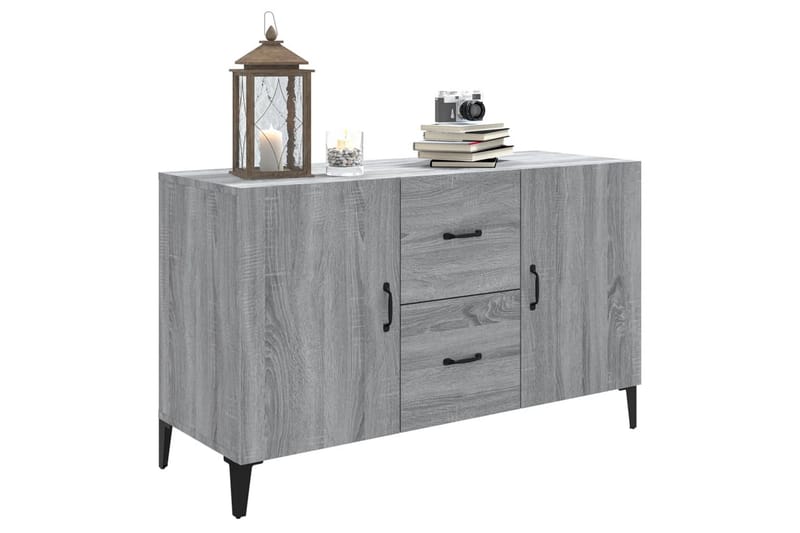 beBasic skænk 100x36x60 cm konstrueret træ grå sonoma-eg - GrÃ¥ - Opbevaring - Opbevaringsmøbler - Skænke & sideboards