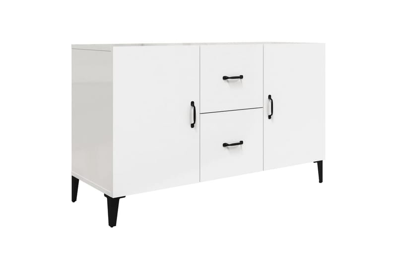 beBasic skænk 100x36x60 cm konstrueret træ hvid højglans - Hvid - Opbevaring - Opbevaringsmøbler - Skænke & sideboards