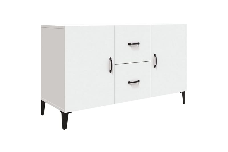 beBasic skænk 100x36x60 cm konstrueret træ hvid - Hvid - Opbevaring - Opbevaringsmøbler - Skænke & sideboards