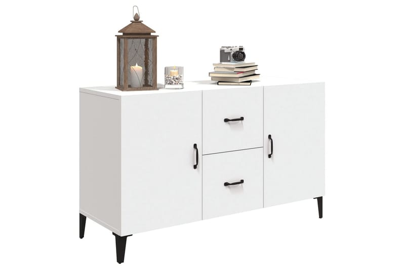 beBasic skænk 100x36x60 cm konstrueret træ hvid - Hvid - Opbevaring - Opbevaringsmøbler - Skænke & sideboards