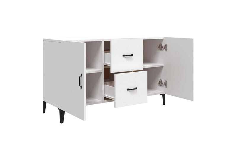 beBasic skænk 100x36x60 cm konstrueret træ hvid - Hvid - Opbevaring - Opbevaringsmøbler - Skænke & sideboards