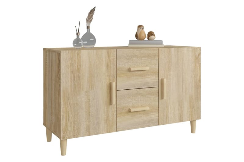 beBasic skænk 100x36x60 cm konstrueret træ sonoma-eg - Brun - Opbevaring - Opbevaringsmøbler - Skænke & sideboards