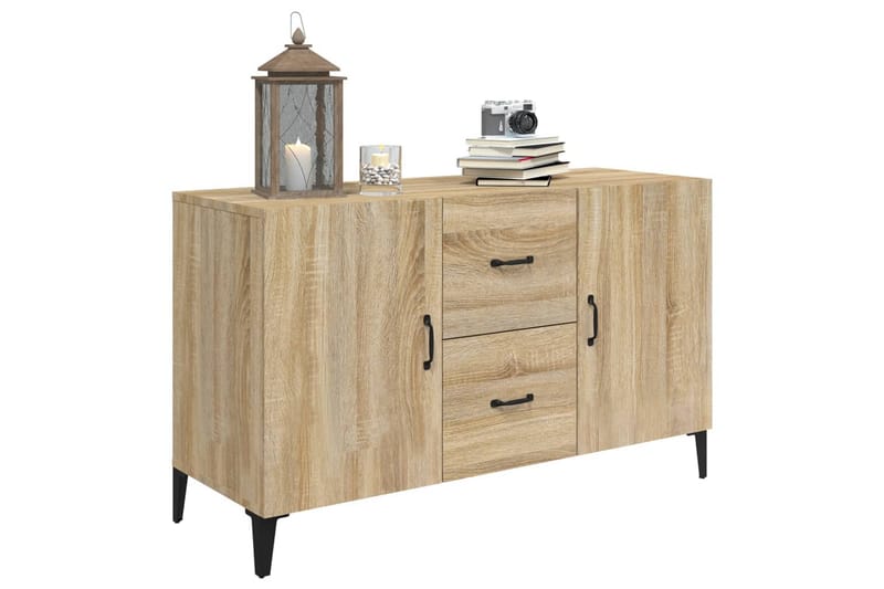 beBasic skænk 100x36x60 cm konstrueret træ sonoma-eg - Brun - Opbevaring - Opbevaringsmøbler - Skænke & sideboards